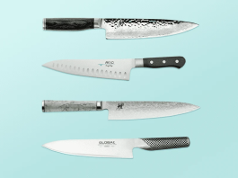 meilleures marques de couteaux japonais à Miyabi, Shun et Tojiro. Miyabi est le plus cher.