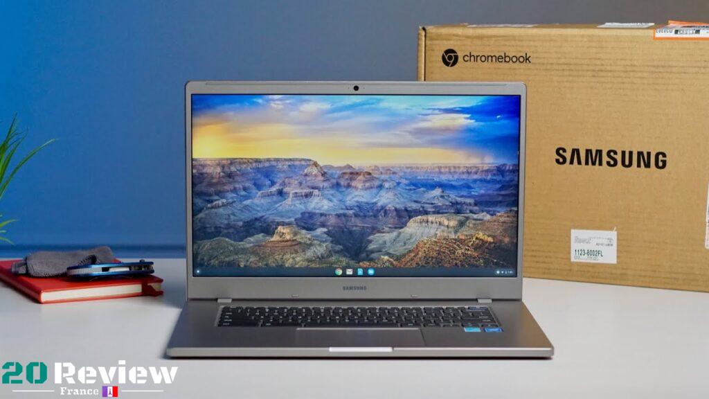 Samsung Chromebook 4 est un ordinateur portable abordable conçu pour une productivité maximale à l'école et au travail.