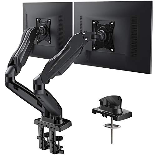 HUANUO Support Double Ecran PC de 13 à 32 Pouces, Support Ecran PC