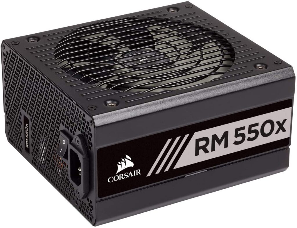 Les blocs d'alimentation entièrement modulaires de la série CORSAIR RM550x sont construits avec des composants de la plus haute qualité pour fournir une alimentation efficace 80 PLUS Gold à votre PC.