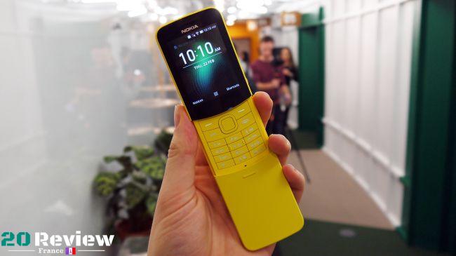 Le mobile Nokia 8110 4G a été lancé en février 2018. Le téléphone est livré avec un écran de 2,45 pouces avec une résolution de 240 x 320 pixels.