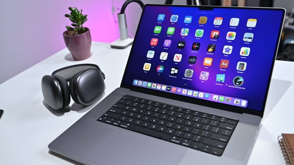L'Apple MacBook Pro 14 2023 est idéal pour un usage professionnel. Il est facile à transporter et sa batterie dure plus de 11 heures en utilisation légère.