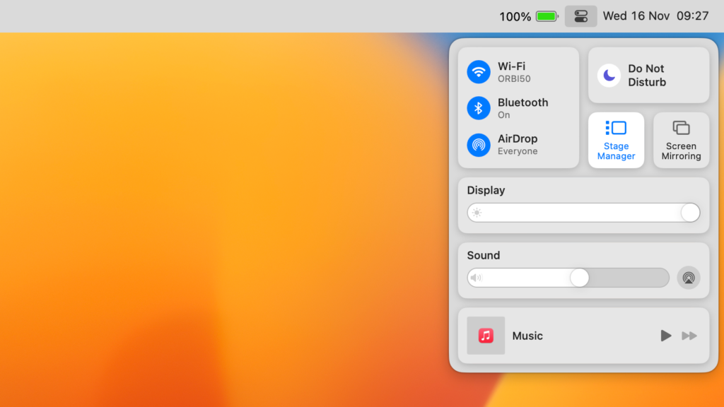 Le Control Center sur MacOS réside dans votre barre de menus. En haut à droite de votre écran, recherchez l'icône qui ressemble à une double bascule.