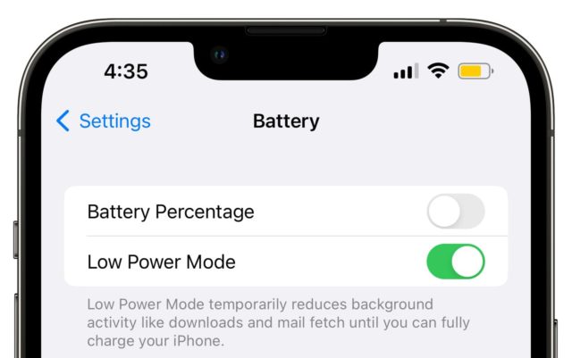 Le mode faible consommation est un paramètre iOS qui désactive certaines fonctionnalités de l'iPhone 11 pour économiser la batterie lorsqu'elle est faible.