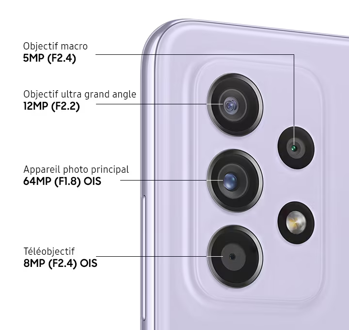 Le Galaxy A72 dispose d’une caméra selfies de 32 MP, tout comme le A52. La qualité globale des selfies est solide, avec beaucoup de détails et des performances sonores décentes.